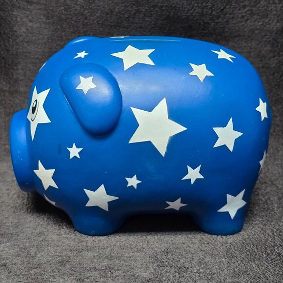 Posh Pigs - Superstar Blue w. Star's Piggy Bank Bud by DesignRoom - Picture 4 of 14